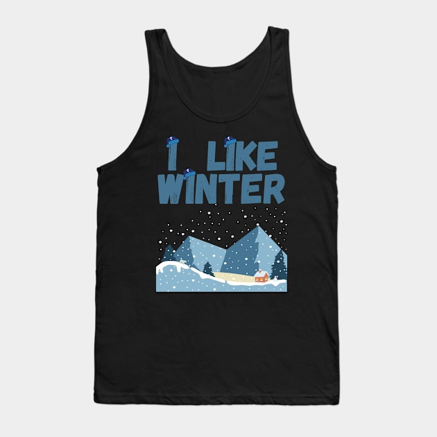 I Like Winter Tank Top by Cuore Blu